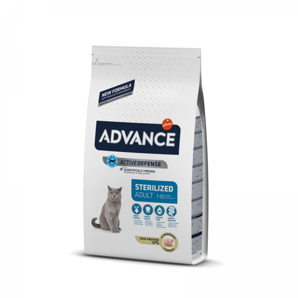 Advance Cat Adult Sterilised cu Curcan 3 kg