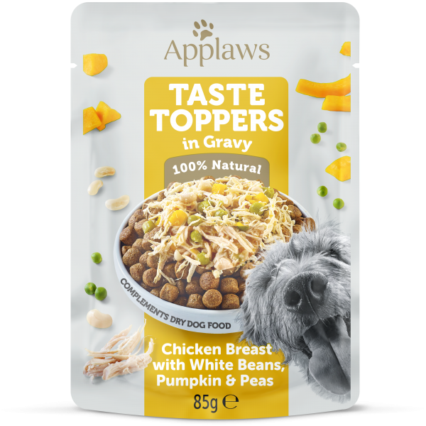 Applaws  Dog Toppers, Piept de Pui si Legume in sos, plic 85 g
