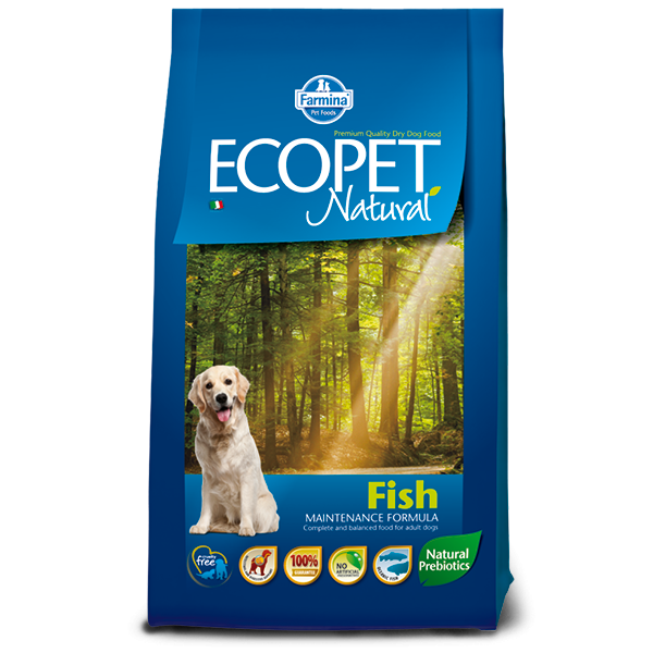 Ecopet Natural Fish Medium 12 kg