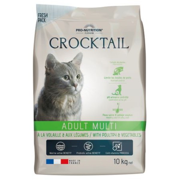 Hrana Completa Pisici Adulte Crocktail Multi Pasare Legume 10 kg