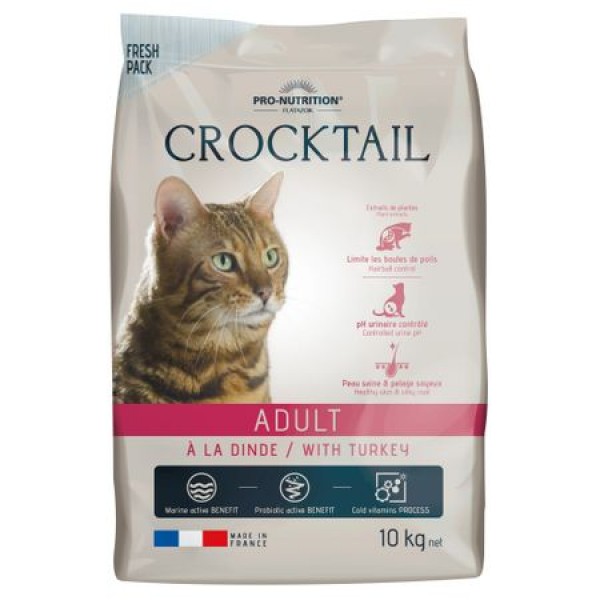 Hrana Completa Pisici Adulte Crocktail Curcan 10 kg