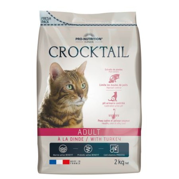 Hrana Completa Pisici Adulte Crocktail Curcan 2 kg