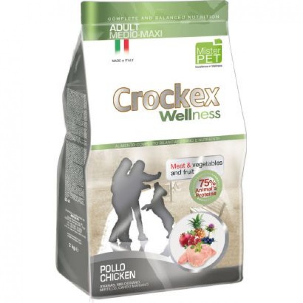 Crockex Wellness Dog Adult Med-maxi Chicken Rice12kg