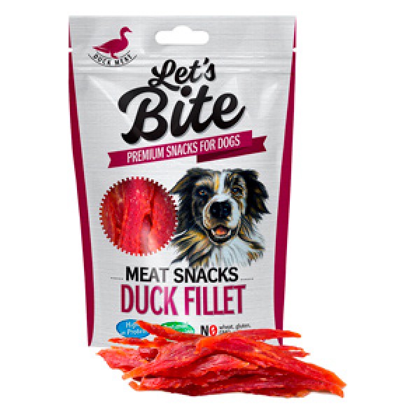 Brit Lets Bite Meat Snacks Duck Fillet 80 g